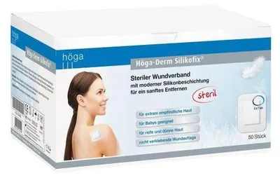 Image de Höga-Derm Silikofix pansement stérile 6x7 cm 50 pces