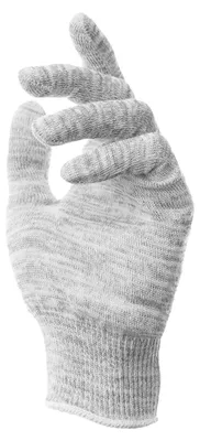 Produktbild von Baumwollhandschuhe mit Silberfäden und engem Bündchen, Dermatest:  - weiß und silber