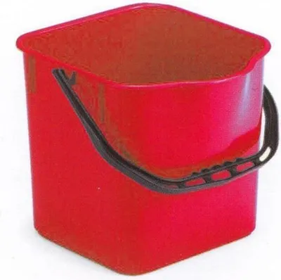 Produktbild von Filmop Kunststoffeimer Putzeimer, rechteckig, 25 l, rot