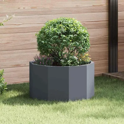 Zdjęcie produktu dla Maison Exclusive – donica na rośliny antracytowa 60 x 60 x 35 cm stal