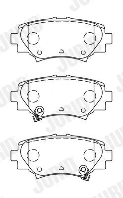 Produktbild von JURID Bremsbeläge Satz Hinten für MAZDA 3 Schrägheck (BM, BN) 573614J