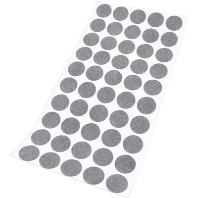Produktbild von Adsamm® | 50 x Filzgleiter | Ø 20 mm | Grau | rund | 1.5 mm dünne selbstklebende Filz-Möbelgleiter in