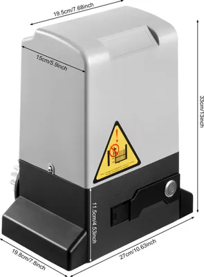Obrázek produktu pro Pohon posuvných bran – Sada automatického pohonu – Do 1800 kg – Délka brány do 12 m – Dálkové ovládání s dosahem 50 m – Automatické zavírání 5/10/20 s