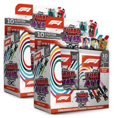Produktbild von Topps - Turbo Attax Formel 1 2024 - 2 Display (48 Booster)