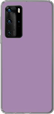 Produktbild von MuchoWow® Handyhülle Schutzhülle Hülle für Telefoonhoesje Huawei P40 Pro Innenbereich - Violett - Farben - Farbe - Einfarbig Silikon Softcase Handy Hülle - Schutz