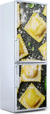 Produktbild von Magnete Dekorative - 70 cm x 190 cm - Küche - Magnetmatte Kühlschrankmagnete - Ravioli Mehl Und Basilikum