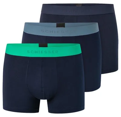 Produktbild von Schiesser 3er Pack 95/5 Baumwolle Retro Short / Pant Hochwertige Baumwolle für angenehmen Tragekomfort, Elastischer Bund für perfekte Passform, Atmungsaktive Shorts für den Alltag