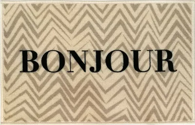 Produktbild von Fußmatte "BONJOUR" 40x60cm, rutschfest, waschbar & wetterfest