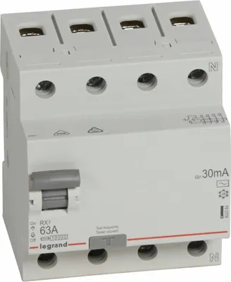 Obrázok produktu pre Diakov prdov ochrana RX-3 4p 63A 30 mA 6KA Legrand