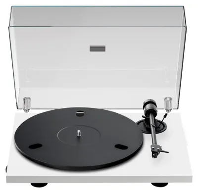 Zdjęcie produktu dla Pro-Ject E1.2, Gramofon z napędem pasowym, Automatyczny, Biały, Tworzywo sztuczne ABS, Aluminium, 33,45 RPM