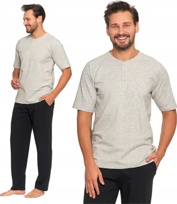 Produktbild von MEN'S Pyjamas Zweiteilig T-Shirt Kurzarm Lange Hose MORAJ XXL