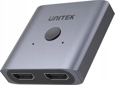 Zdjęcie produktu dla UNITEK V1127A, HDMI, 2x HDMI, 3840 x 2160 px, Szary, Aluminium, 4K Ultra HD