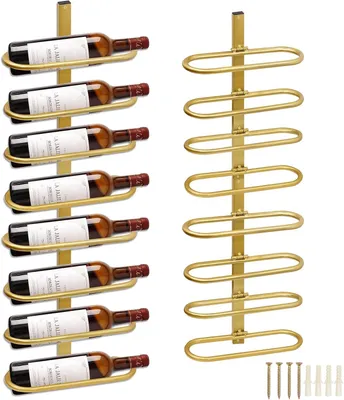 Produktbild von Weinregal Wandmontage 8 Flaschen, Metall, für Küche