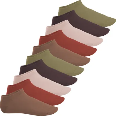 Produktbild von Footstar EVERYDAY! 10 Paar Damen & Herren Sneaker Socken - Herbstfarben 35-38