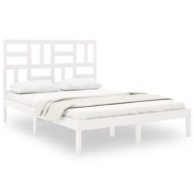 Obrázok produktu pre vidaXL Posteľ z masívneho dreva biela 120x200 cm