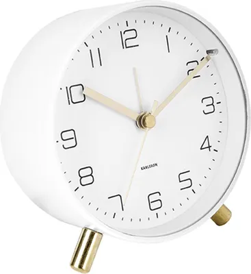 Produktbild von Karlsson - Wecker Lofty - Weiß - Ø11cm