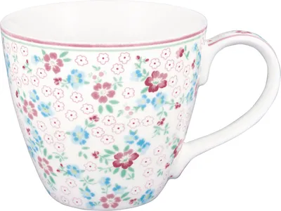 Produktbild von Greengate Allyna Becher mit Henkel white 0,35l