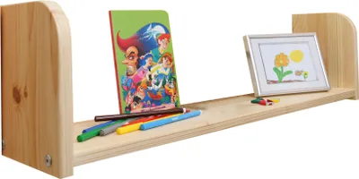 Produktbild von TiCAA Einhängeregal Hoch- und Etagenbett Kiefer groß, Natürlich/Natur, Holzwerkstoffe, Modern, 800 mm, 170 mm, 220 mm