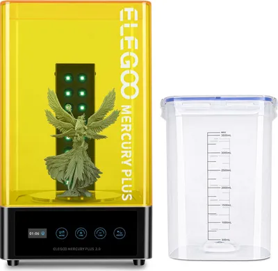 Produktbild von ELEGOO Mercury Plus 2.0 Reinigungs- und Aushärtungsstation für 3D-Druckmodelle, max. Aushärtungsgröße 140x165 mm