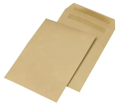 Image de mayer-network 30007551 Enveloppes d'expédition recyclées - B4, sans fenêtre, autocollantes, 110 g/qm, marron, 250 pièces