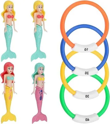 Produktbild von Kinder Unterwasserspielzeug 8-teilig Schwimmring