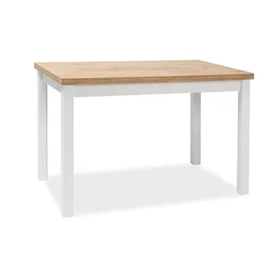 Image de Petite table à manger ANTHONY – chêne lancelot / blanc mat