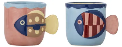 Produktbild von BLOOMINGVILLE | Willy Tasse, Bunt, Steingut | D8xH8,5 cm, Set of 2 | 82063205