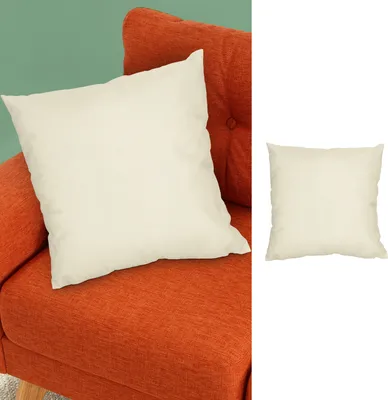 Produktbild von Outdoor Kissen creme 45x45x10cm Polyester 350g Füllung wasser- und schmutzabweisend Reißverschluss Dekokissen