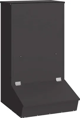 Image de vidaXL Distributeur de nourriture pour cochons Noir 55 x 51 x 91,5 cm
