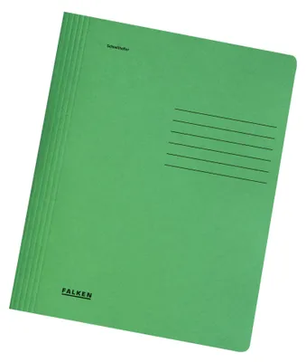 Produktbild von Falken 100x Schnellhefter Karton A4, intensivfarben, Grün, 11287588F