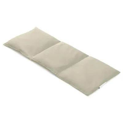 Produktbild von Körnerkissen 20x50cm groß 3-Kammer rohweiß - Wärmekissen lang Weizenkornkissen