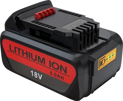 Obrázek produktu pro 18V 6,0Ah lithium-iontová baterie Náhradní baterie pro nářadí Baterie pro nářadí Dewalt DCB200 DCB184 DCB182 DCB180 DCB181 DCB201 DCB204 XR Slide COMBI
