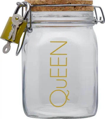 Produktbild von Spardose Geld Geschenk Ideen Queen Design1 Transparent Größe L 1 Liter