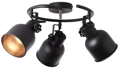 Produktbild von BRILLIANT Spotspirale, 3-flammig Rolet schwarz IP20 E14 18 Watt dimmbar g. f. Tropfenlampe