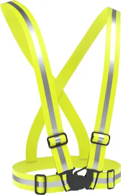 Produktbild von EAZY CASE Reflektorweste elastische Reflektorsteifen flexibel einstellbar Warnweste mit Schnalle reflektierende Weste Motorradweste, Gelb