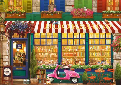 Produktbild von Educa Puzzle - Vintage bookshop 4000 Teile