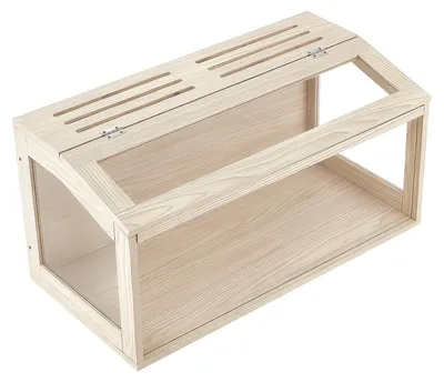 Obrázek produktu pro Klec SucceBuy pro křečky, klec pro hlodavce, dřevěná klec "Nagarium" o rozměrech 810x410x410 mm, s panoramatickým oknem (270°), bezpečná proti úniku, s víkem a ventilací, vhodná pro zlaté křečky, křečky rusky, morčata a myši