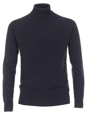 Immagine prodotto di REDMOND Maglia da uomo casual a maniche lunghe a collo alto Comfort Navy M