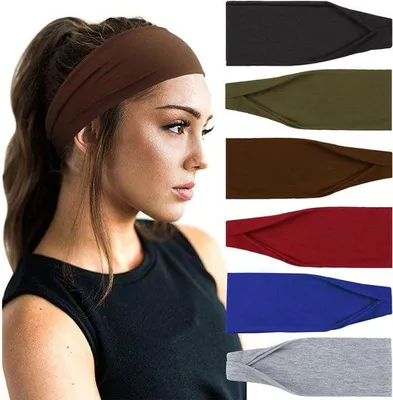 Immagine prodotto di Set di 6 fasce elastiche per capelli Unyqoos® per donne e ragazze: traspiranti, elastiche, con una vestibilità confortevole, versatili per lo sport, lo yoga e l'uso quotidiano