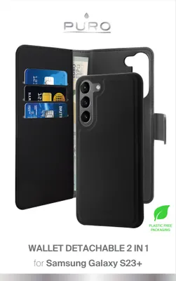Produktbild von Puro Book Case Galaxy S23+ schwarz