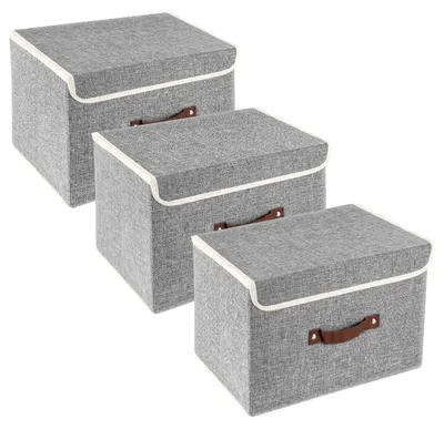 Immagine prodotto di Set di 3 contenitori pieghevoli con coperchio