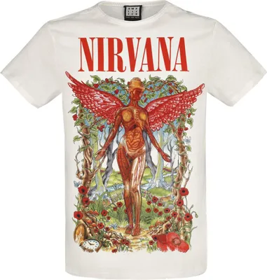 Produktbild von Nirvana T-Shirt Herren Amplified Collection - In Utero Wilderness altweiß L