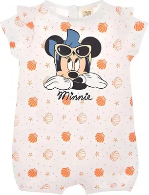 Produktbild von Disney Minnie Maus Baby kurzarm Body Strampler – Orange / 86