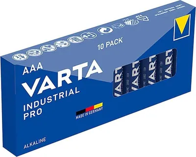 Obrázek produktu pro Varta Industrial Alkaline baterie AAA 10 kusů