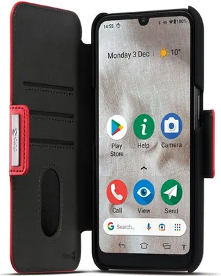 Image de Doro 8100 mobile phone case Wallet case Red