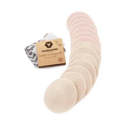 Produktbild von Vulpes Goods Waschbare Stilleinlagen - Organische Wiederverwendbare Stilleinlagen - 14 Stück mit Wäschebeutel - Cup B bis G - L 12cm