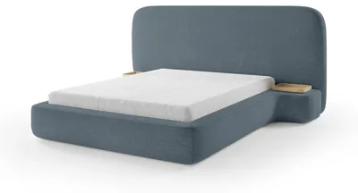 Produktbild von Polsterbett mit Bettkasten Genz Granitstrom 140 × 200 cm
