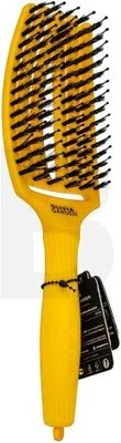 Produktbild von Olivia Garden Fingerbrush Combo Medium Sweet Lemonade Haarbürste mit Nylon- und Eberborsten