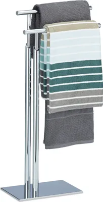 Image de relaxdays 10021262_0 relaxdays Handtuchständer PAGNONI silber