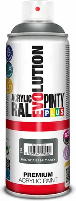 Produktbild von Sprühfarbe Pintyplus Evolution RAL 7012 Basalt grey 400 ml
